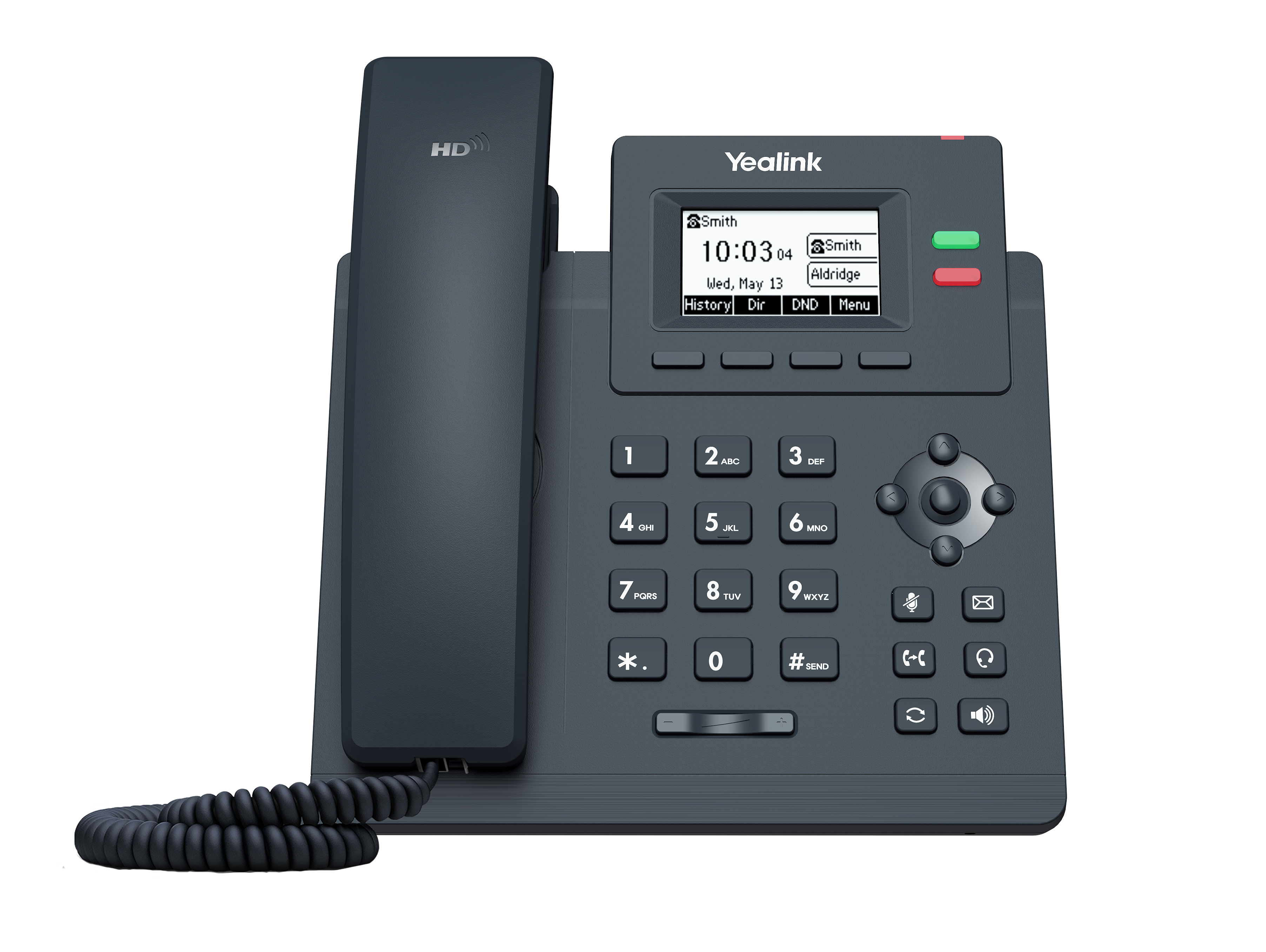 Teléfono IP Yealink SIP-T31G con 2 cuentas SIP, 2 puertos Gigabit, PoE, audio HD