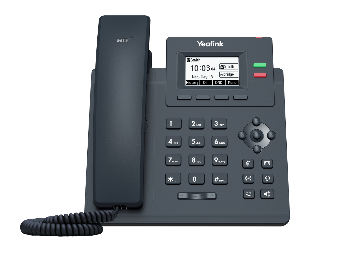 Teléfono IP Yealink SIP-T31G con 2 cuentas SIP, 2 puertos Gigabit, PoE, audio HD