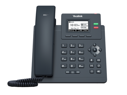 Teléfono IP Yealink SIP-T31G con 2 cuentas SIP, 2 puertos Gigabit, PoE, audio HD