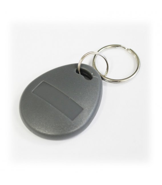 Llavero de proximidad gris Mifare, opera en 13.56Mhz – Skey5
