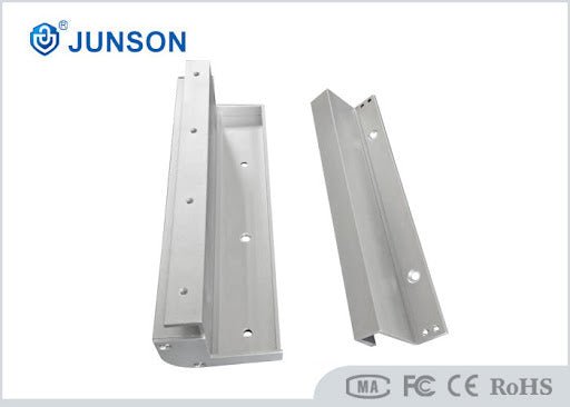 Soporte UZL para cerradura magnética de 600 libras, para uso en puerta de vidrio sin marco – JS-28UZL Junson - LA CASA DEL TELEFONO