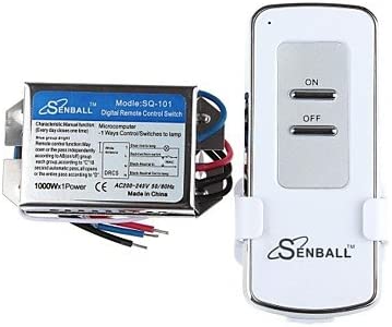 Control remoto inalámbrico para control de iluminación de 1 canal 1000 watts – SQ-101B