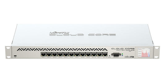 Súper Router con 12 puertos Gigabit para rack Mikrotik CCR1016-12G - LA CASA DEL TELEFONO