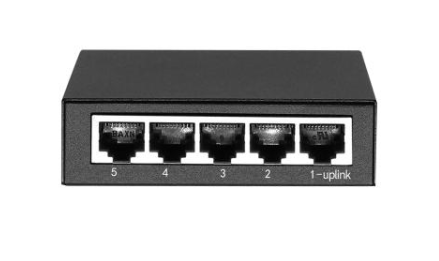 Switch 10/100 de 5 puertos Hasivo S500-5F para oficina