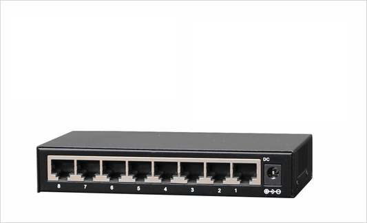 Switch de 8 puertos 10/100M ethernet RJ45 – SW108FE hasivo - LA CASA DEL TELEFONO