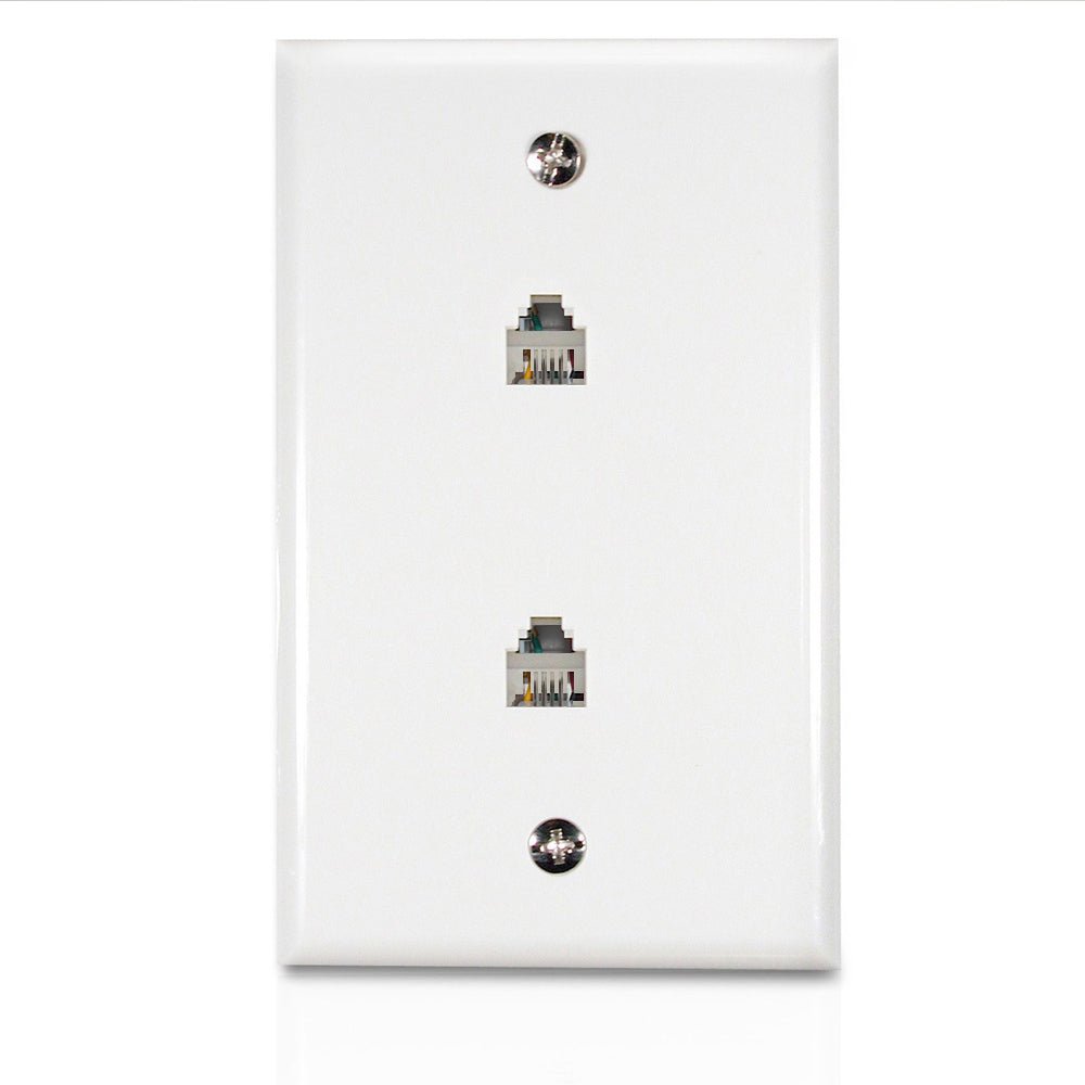 Tapa telefónica de 2 salidas LCDT TLPA12WHITE - LA CASA DEL TELEFONO