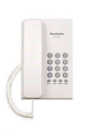 Teléfono básico Panasonic KX-T7700 en color blanco - LA CASA DEL TELEFONO