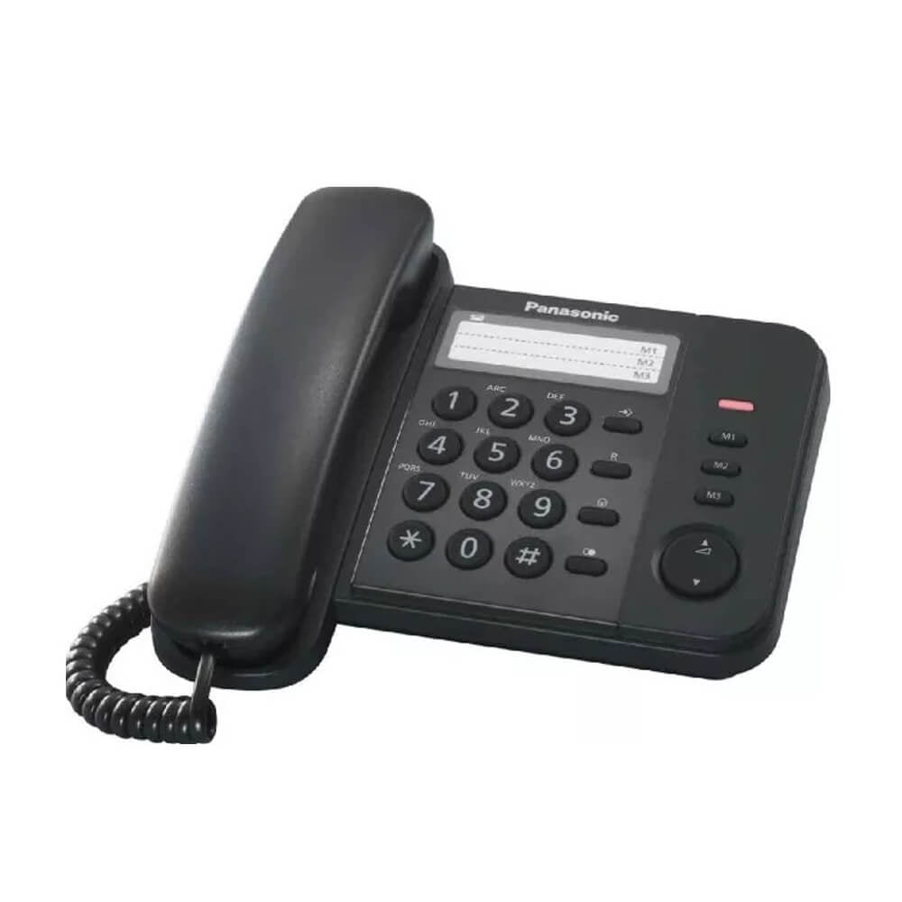 Teléfono fijo alámbrico Panasonic KX-TS520 (Mesa y Pared) - LA CASA DEL TELEFONO