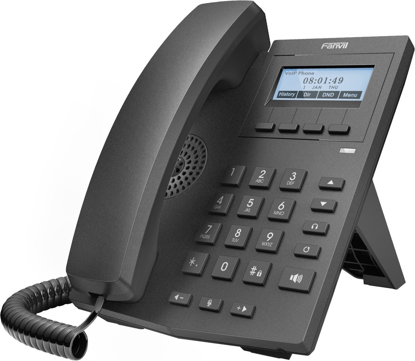 Teléfono IP básico, 2 cuentas SIP, Pantalla LCD 128x48, RJ9 – X1 Fanvil - LA CASA DEL TELEFONO