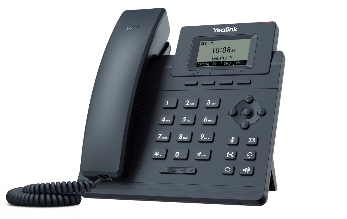 Teléfono IP Yealink SIP-T30 con 1 cuenta SIP, audio HD y 2 puertos 10/100 Mbps - LA CASA DEL TELEFONO