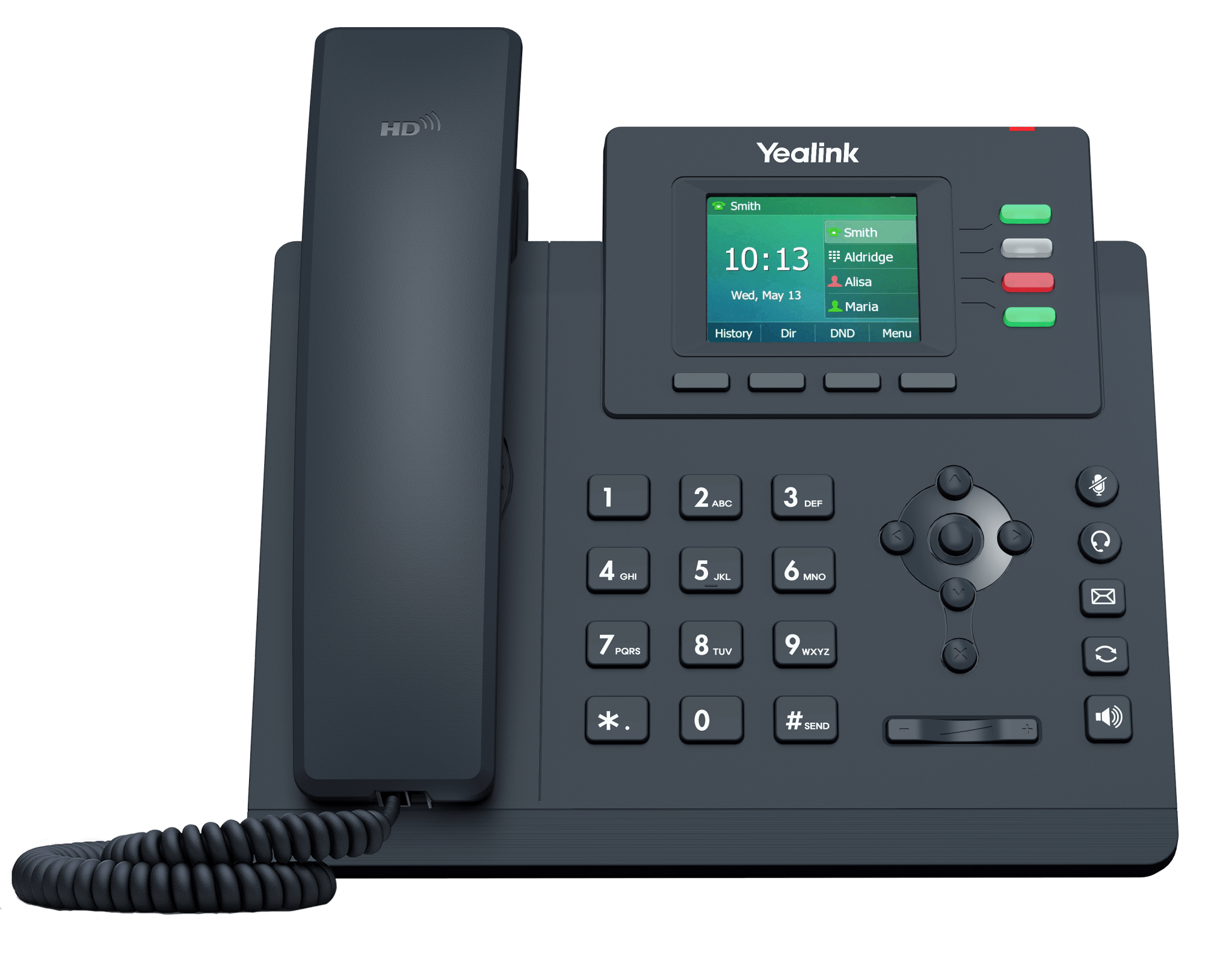 Teléfono IP Yealink SIP-T33G con 4 cuentas SIP, 2 puertos Gigabit, PoE, audio HD - LA CASA DEL TELEFONO
