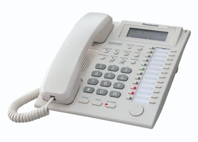 Teléfono Propietario híbrido con pantalla LCD de 3 líneas KX-T7735 Blanco - LA CASA DEL TELEFONO