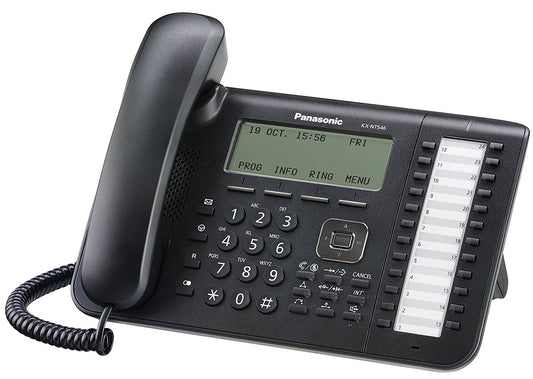 Teléfono propietario IP con pantalla de 6 líneas KX-NT546-Negro - LA CASA DEL TELEFONO