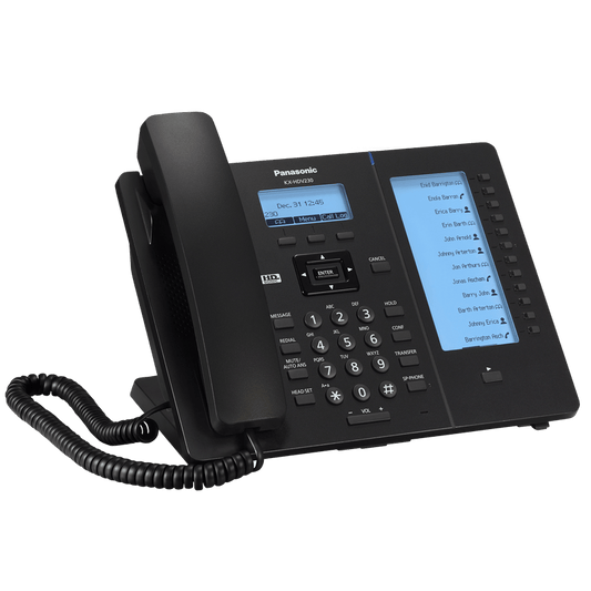 Teléfono SIP Panasonic KX-HDV230, 2 puertos Gigabit, sonido en HD, altavoz full dúplex, PoE - LA CASA DEL TELEFONO