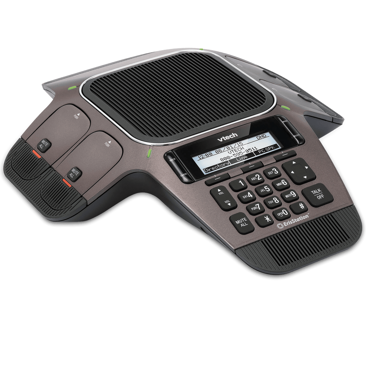 Teléfono SIP VCS754A para Sala de Conferencia, incluye una unidad principal ErisStation y 4 micrófonos inalámbricos - LA CASA DEL TELEFONO
