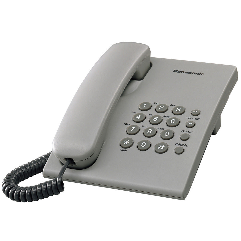 teléfono fijo Panasonic KX-TS500 color gris