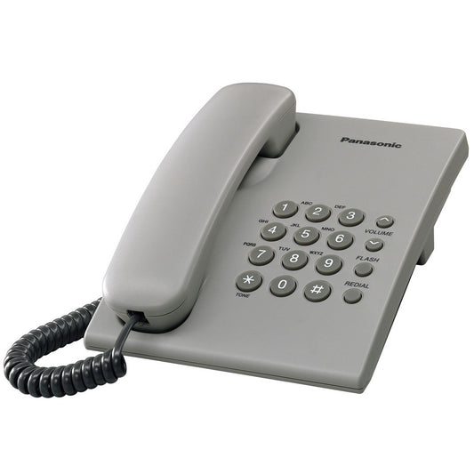 teléfono fijo Panasonic KX-TS500 color gris