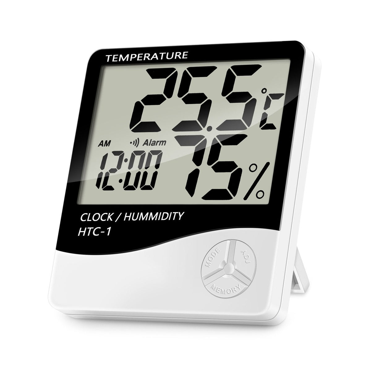 Termómetro digital, mide temperatura y da el tiempo - HTC-1 - LA CASA DEL TELEFONO