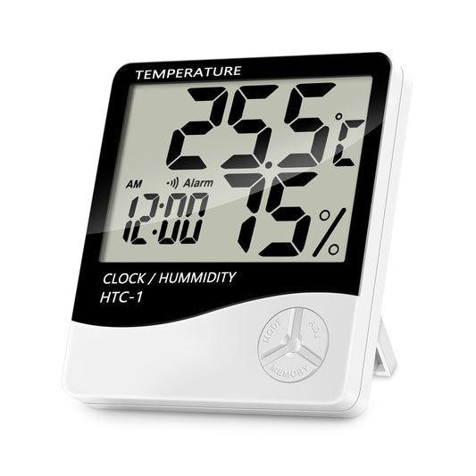 Termómetro digital, mide temperatura y da el tiempo - HTC-1 - LA CASA DEL TELEFONO