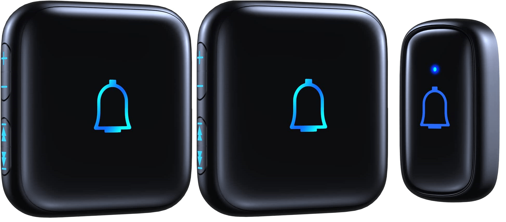 Timbre de puerta inalámbrico: un transmisor y dos receptores - LA CASA DEL TELEFONO