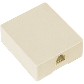 Cajilla telefónica superficial, 4C, crema – LCDT TLMJB31-4IV