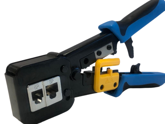 Crimpadora ratchet para conectores de RJ11, RJ12 y conectores EZ RJ45 – TNCM21