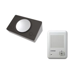 Kit de Audio portero Inalámbrico Commax: estación interna WDC-244L y estación de puerta WDR-244DS