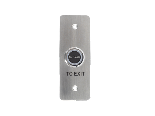 Botón de salida delgado NO TOUCH, IP65, empotrable en marco – XBUTTON 6