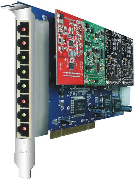 Yeastar TDM800 - Tarjeta PCI de interfaz análoga - LA CASA DEL TELEFONO